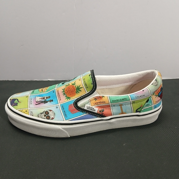 Los Vans Loteria Multi-Color Classic Sneakers Shoes US Mens 7.5 Womens 9 - Picture 2 of 10